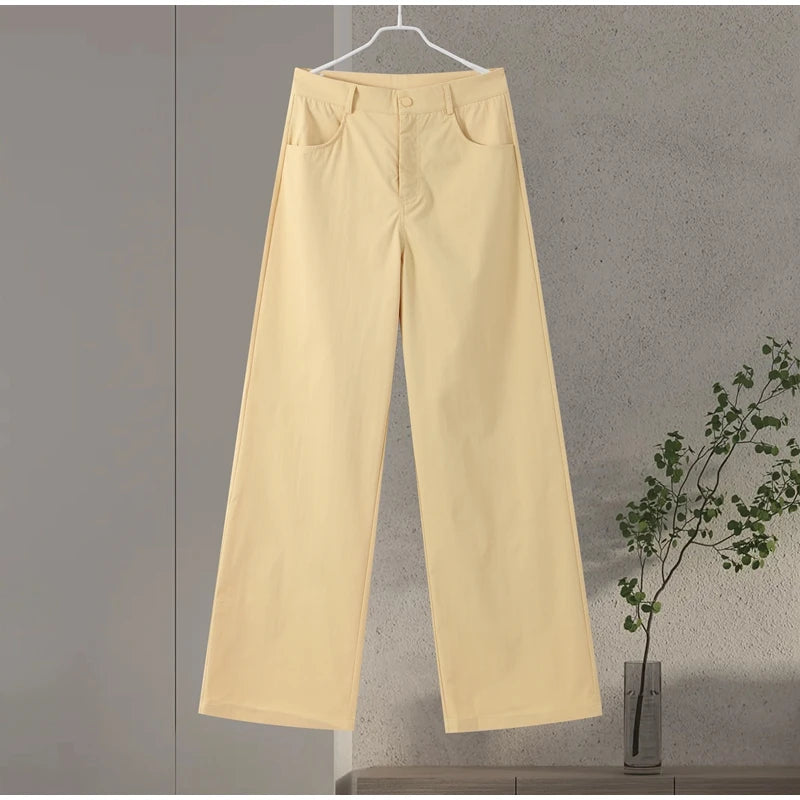 Chic Summer Vest and Wide Leg Pants Set ATHLEXES
