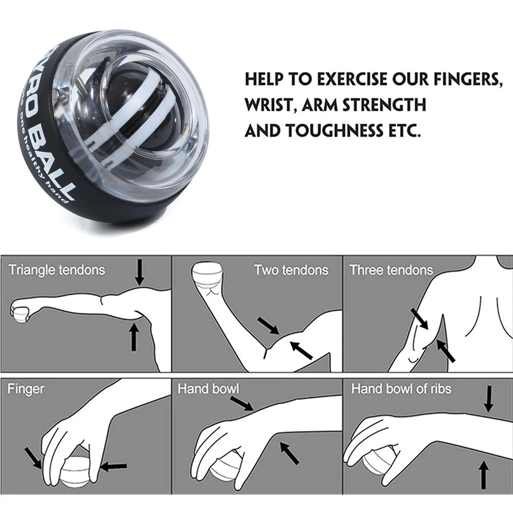 PowerSpin Self-Starting Wrist Strength Trainer Ball ATHLEXES