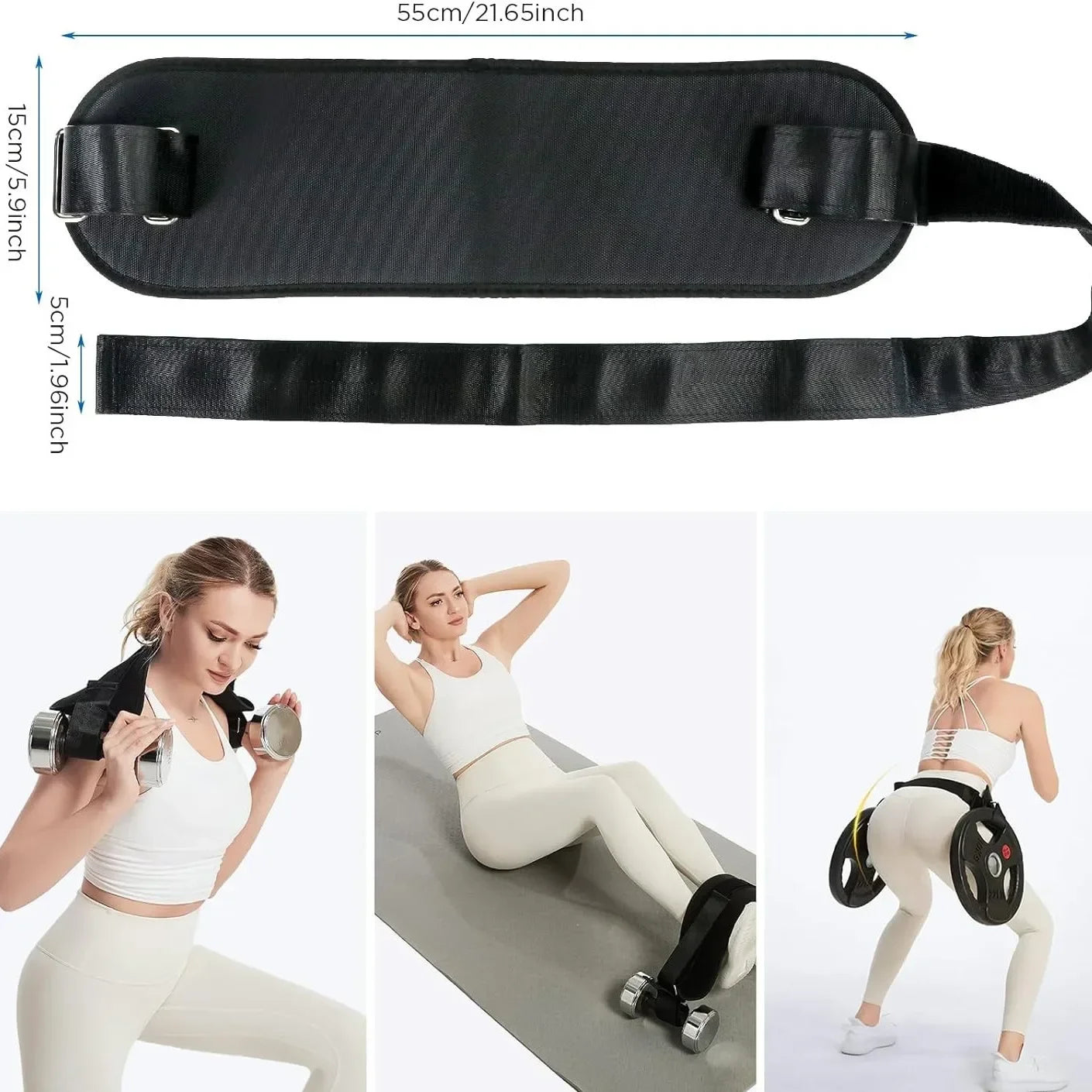 Premium Hip Thrust Adjustable Weight Training Belt ATHLEXES