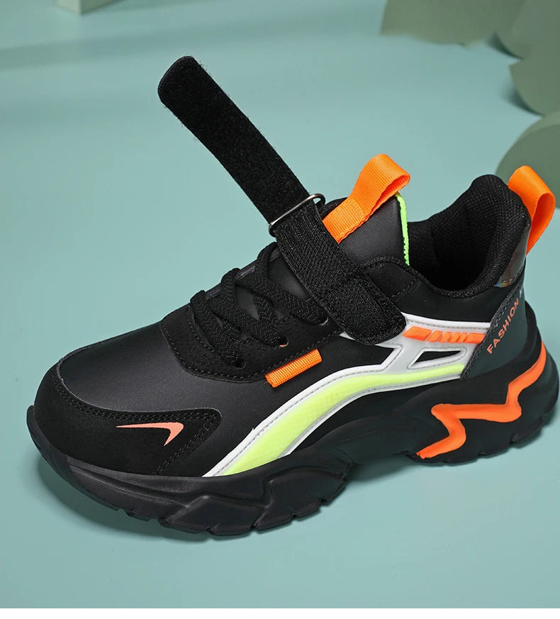 AquaStride Kids Waterproof Leather Sneakers ATHLEXES