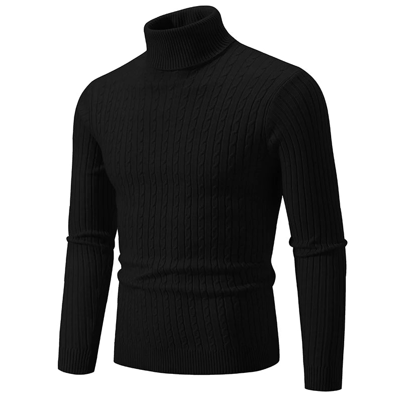 Elevate Warmth Men's Turtleneck Sweater Pullover ATHLEXES