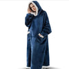 CozySleeve Oversized Flannel Hoodie Blanket for All Seasons ATHLEXES