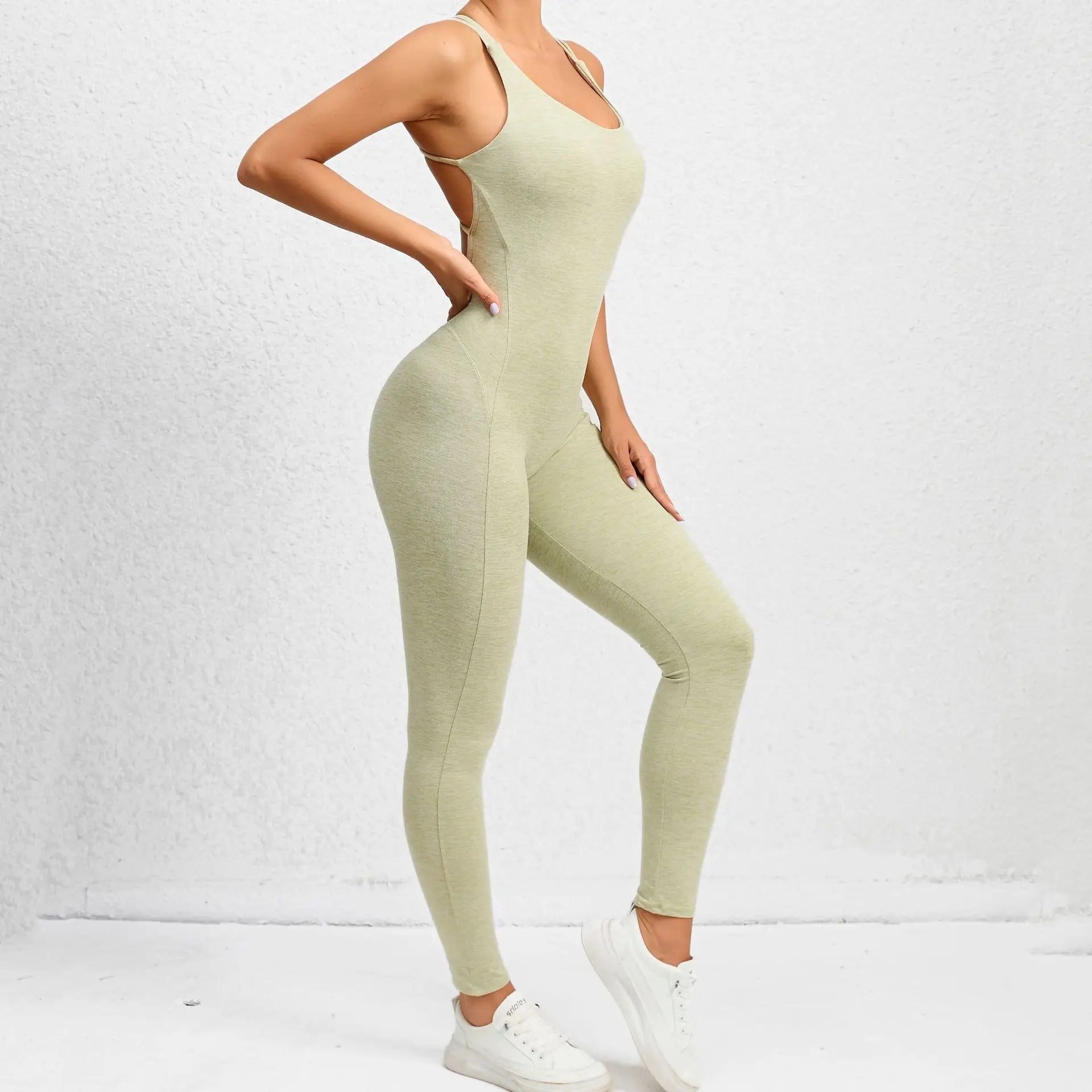 Sexy Backless Bodycon Scrunch Jumpsuit ATHLEXES