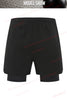 QuickDry 2-in-1 Zippered Gym Shorts for Men ATHLEXES