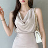 SilkCowl Elegant Satin Tank Top for Women ATHLEXES