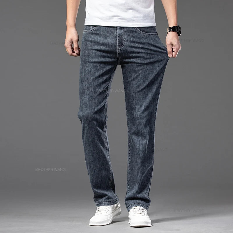 Summer Comfort Stretch Men's Loose Jeans ATHLEXES