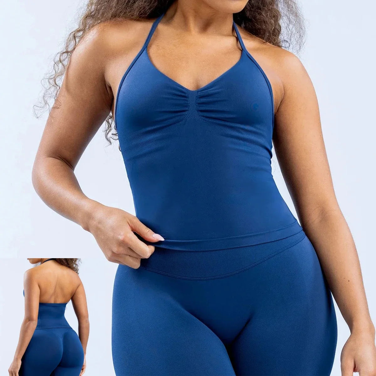 Chic Lace-Up Pilates Yoga Fitness Set ATHLEXES