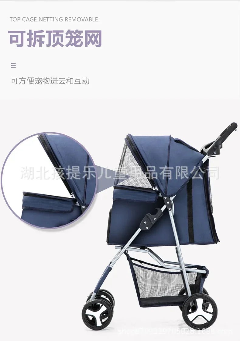 DTC-804 Portable Pet Stroller with Sunroof ATHLEXES