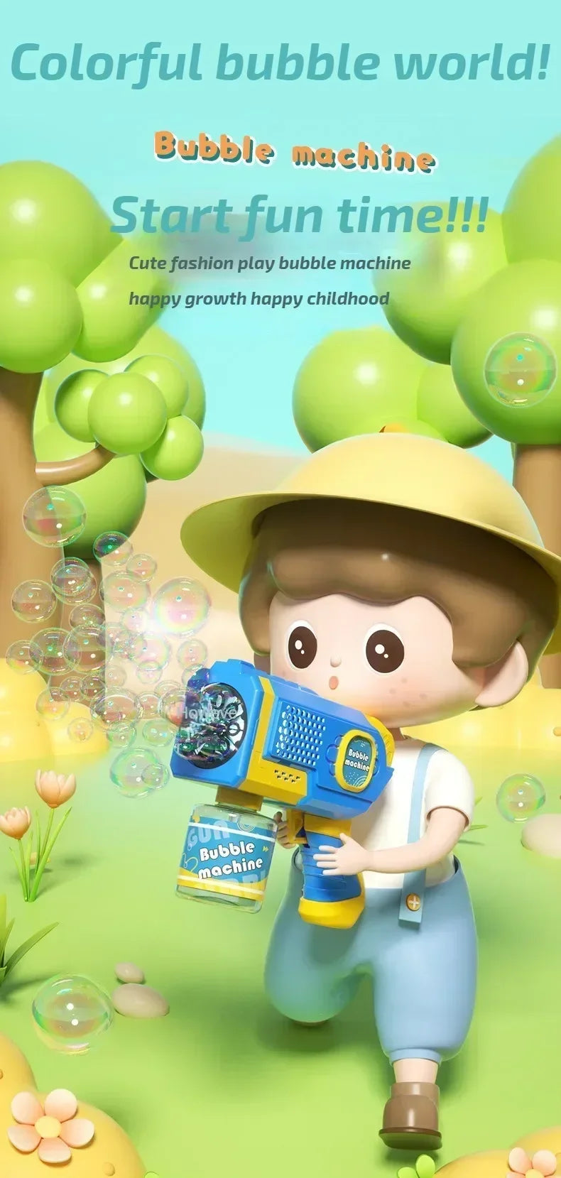 Fantasy Bubbles Electric Bubble Gun Toy ATHLEXES