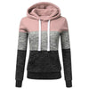 Tricolor Chic Women's Graphic Hoodie Sweatshirt ATHLEXES
