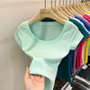 Cotton U-Neck Slimming Summer Tee for Women ATHLEXES