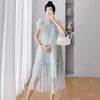Elegant Ruffle Maternity Dress for Summer ATHLEXES