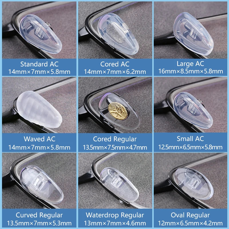 COLOUR_MAX Eyeglasses Repair Kit with Soft Nose Pads ATHLEXES