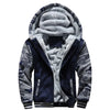 Men's Camouflage Fleece Zip Jacket for Winter Wear ATHLEXES