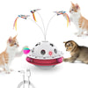 Electric Cat Toy with USB Charging, 360 Rotating, Interactive Puzzle, Intelligent Pet Items, Teasing Feather, Cat Supplies, Acce ATHLEXES