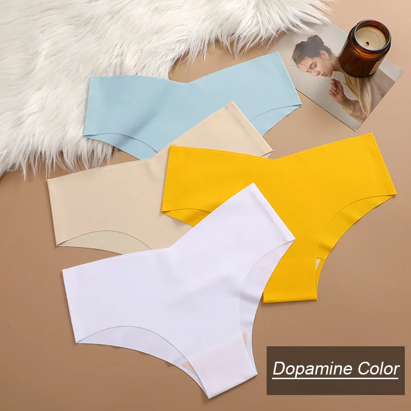 4PC Women Seamless Briefs Sexy V-Waist Underwear Set ATHLEXES