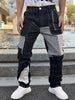 Trendy Men's Wide Leg Checkered Jeans ATHLEXES