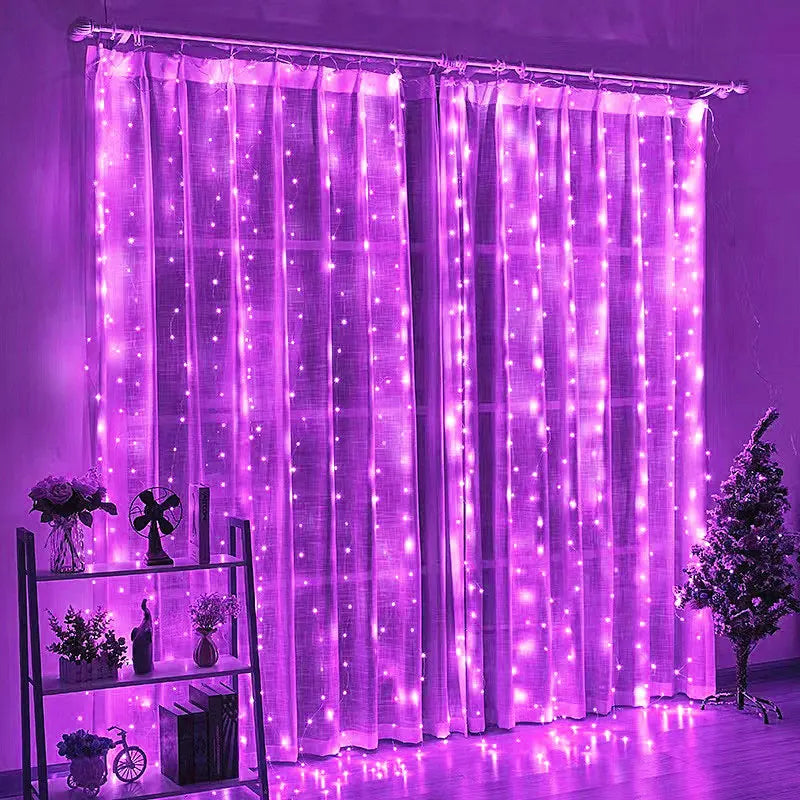 FairyGlow 8 Mode LED Curtain String Lights ATHLEXES