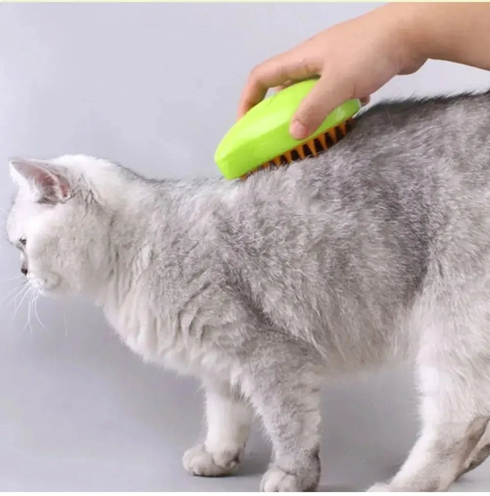 Cat Dog Steamy Brush Steam Brush Electric Sprayer for Massage Pet Grooming Tool Shedding 3 in 1 Electric Sprays Massage Combs ATHLEXES