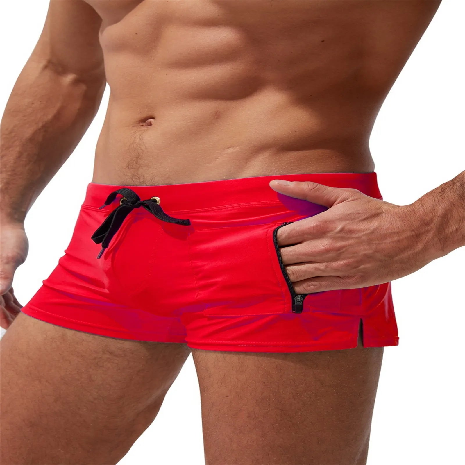 AquaComfort Men's Board Shorts with Zipper Pockets ATHLEXES