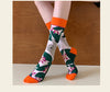 Colorful Cotton Women's Socks - Trendy Hedgehog & Sloth Designs ATHLEXES