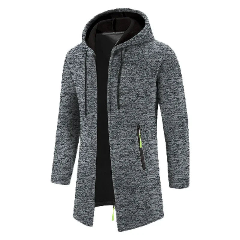 Urban Luxe Zippered Hoodie: Oversized Black Winter Sweatwear ATHLEXES