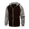 Stylish Zip-Up Color Block Hoodie for Men ATHLEXES