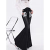 Luxe Y2K Lace Flare Jeans for Trendy Women ATHLEXES