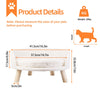 PlushNest Luxury Cat Bed with Waterproof Cushion and Stylish Wood Legs ATHLEXES