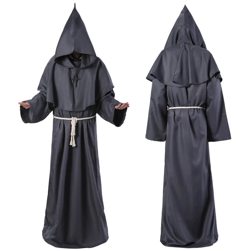 Enchanting Wizard Hooded Robe Costume for Halloween ATHLEXES
