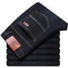 Classic Slim Fit Black Biker Jeans for Men ATHLEXES