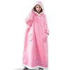 CozySleeve Oversized Flannel Hoodie Blanket for All Seasons ATHLEXES