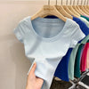 Cotton U-Neck Slimming Summer Tee for Women ATHLEXES