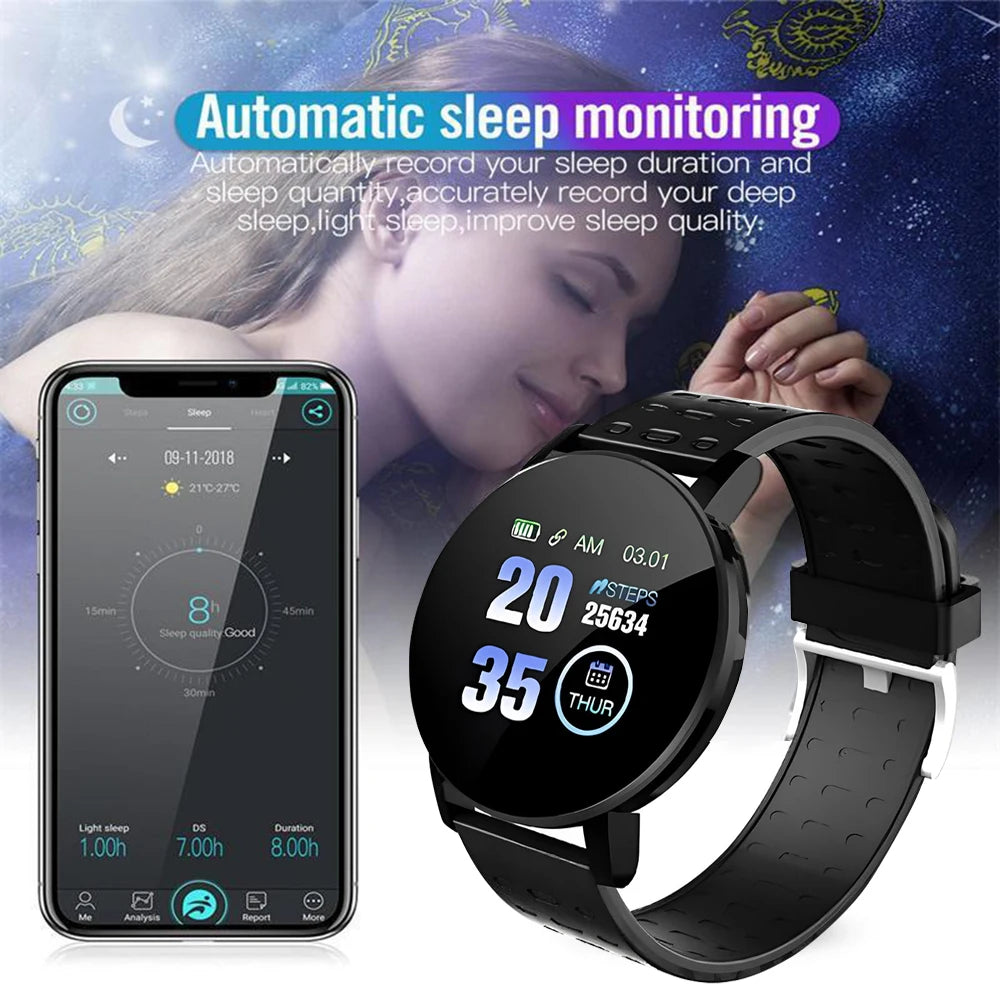 PulseSync 119 Smartwatch for Heart Rate & Fitness Tracking ATHLEXES
