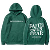 Faith Over Fear Inspirational Graphic Hoodie ATHLEXES
