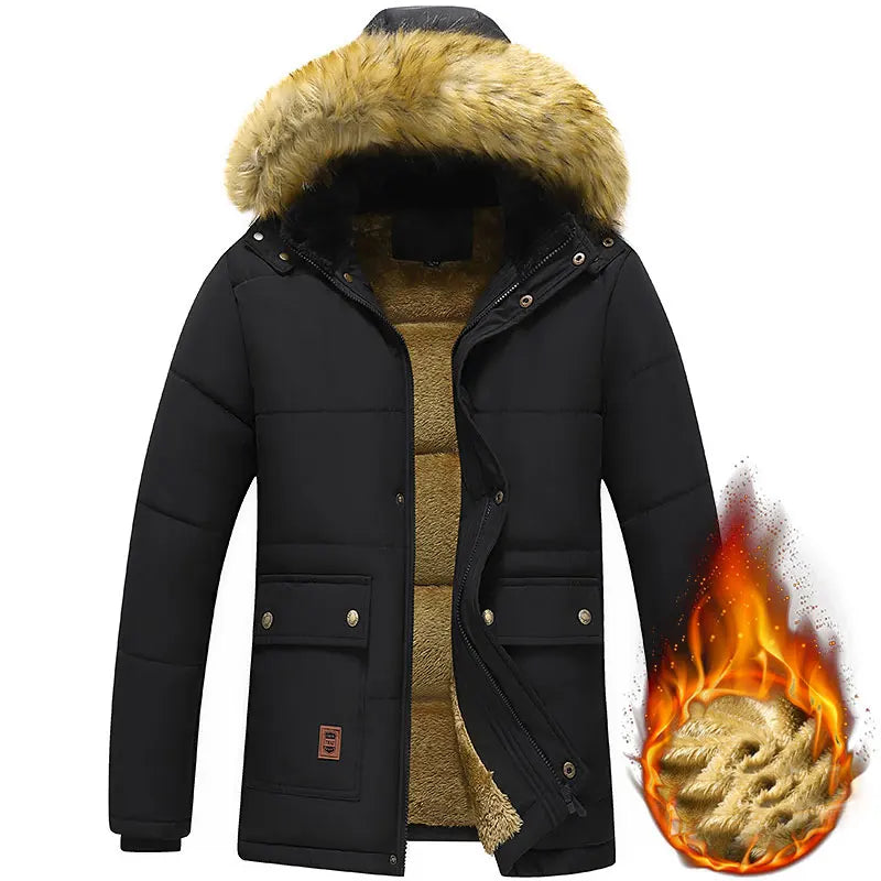 FleeceGuard Plus Size Winter Parka for Men ATHLEXES