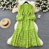 Chic French Lace Ruffle Dress for Women ATHLEXES