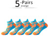 Vibrant 5 Pairs Athletic Cotton Socks Set ATHLEXES