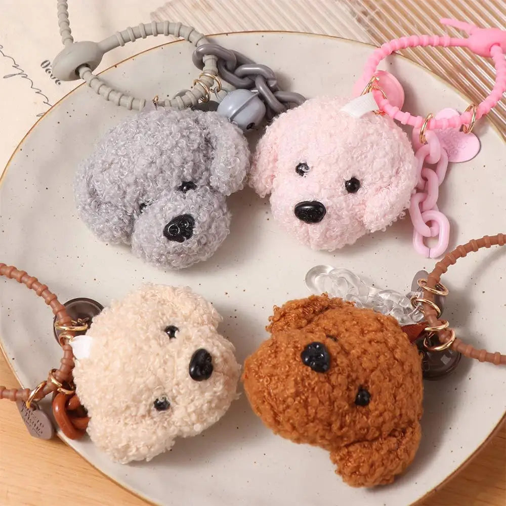 Charming Poodle Plush Keychain for Dog Lovers ATHLEXES