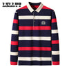 Elegant Stripe Embroidered Polo Shirt for Men ATHLEXES