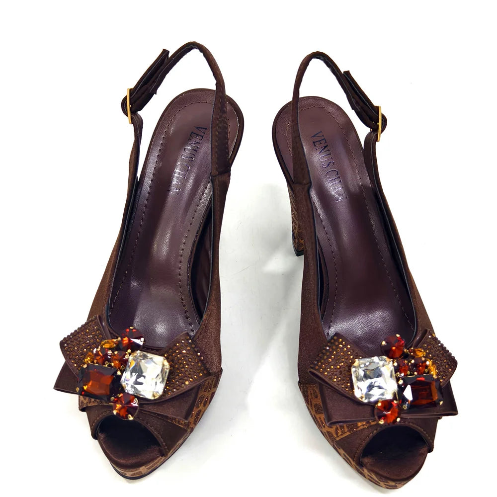 Royal Blue Elegance: Venus Chan Heel & Bag Set ATHLEXES