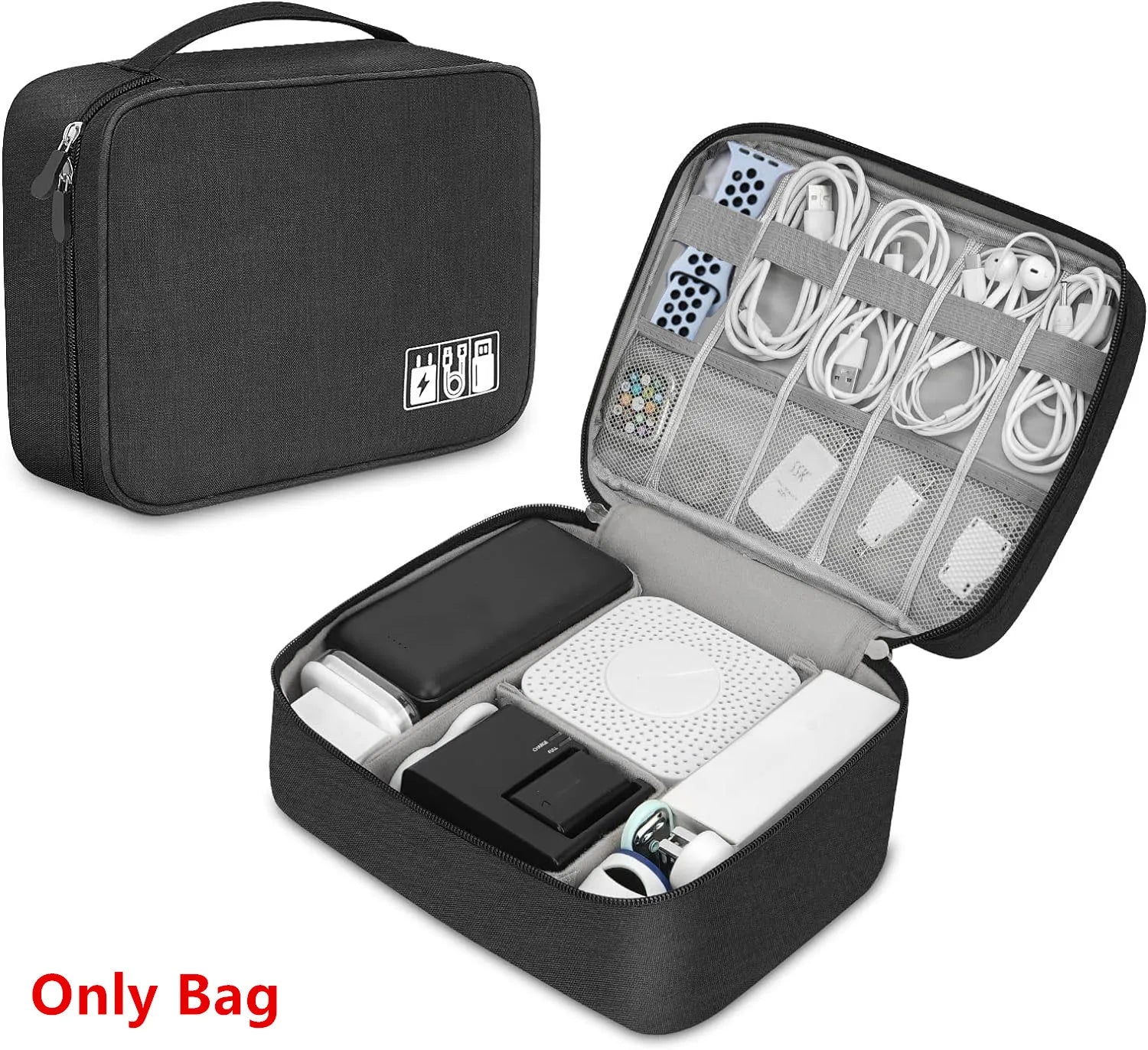 JBAILI Leather Waterproof Cable Organizer ATHLEXES