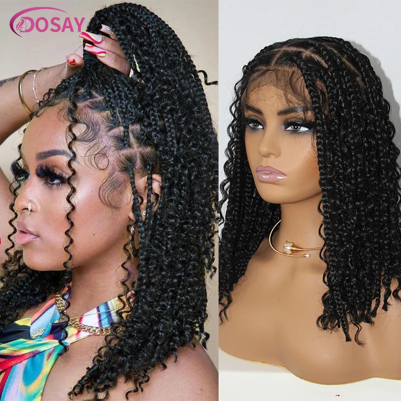 Bohemian Goddess Curly Bob Lace Front Wig ATHLEXES