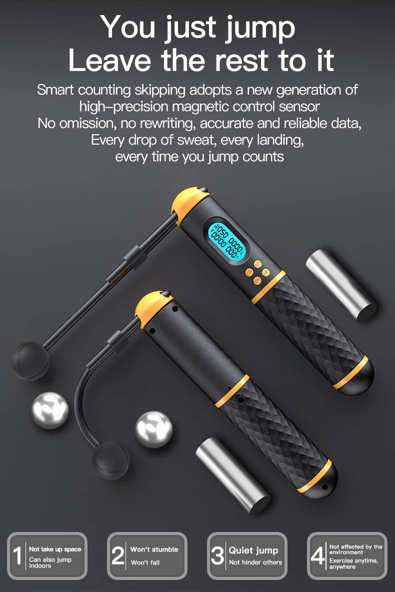 PrecisionPro 2 In 1 Skipping Rope with Counter ATHLEXES