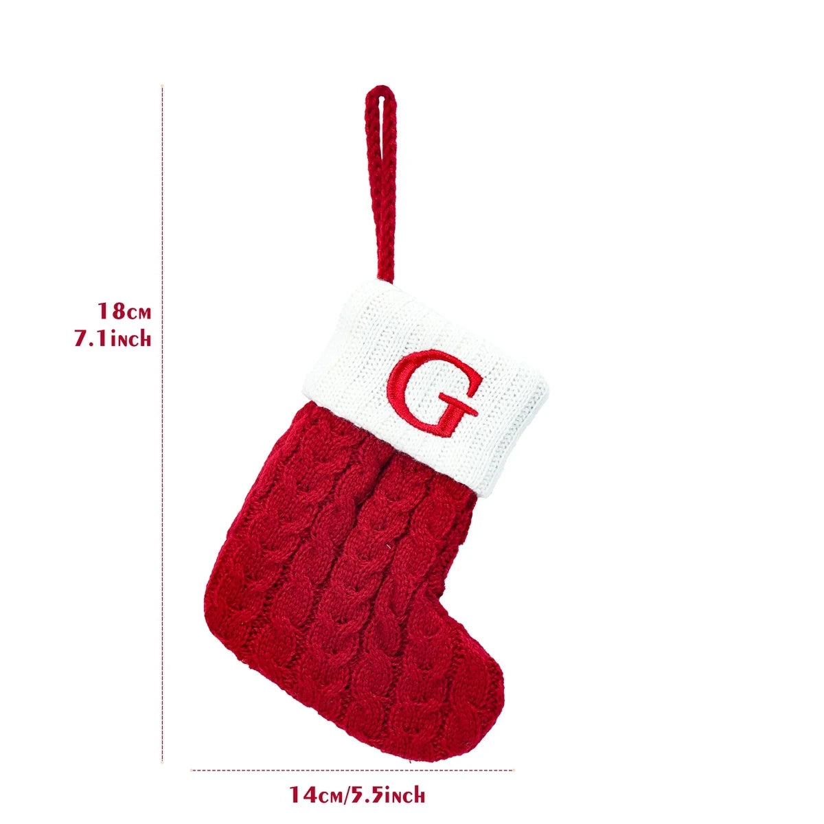 Festive Knitted Christmas Letter Stockings 2024 ATHLEXES