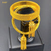 XUHUANG Dubai Gold Bangles with Tassel Pendant ATHLEXES