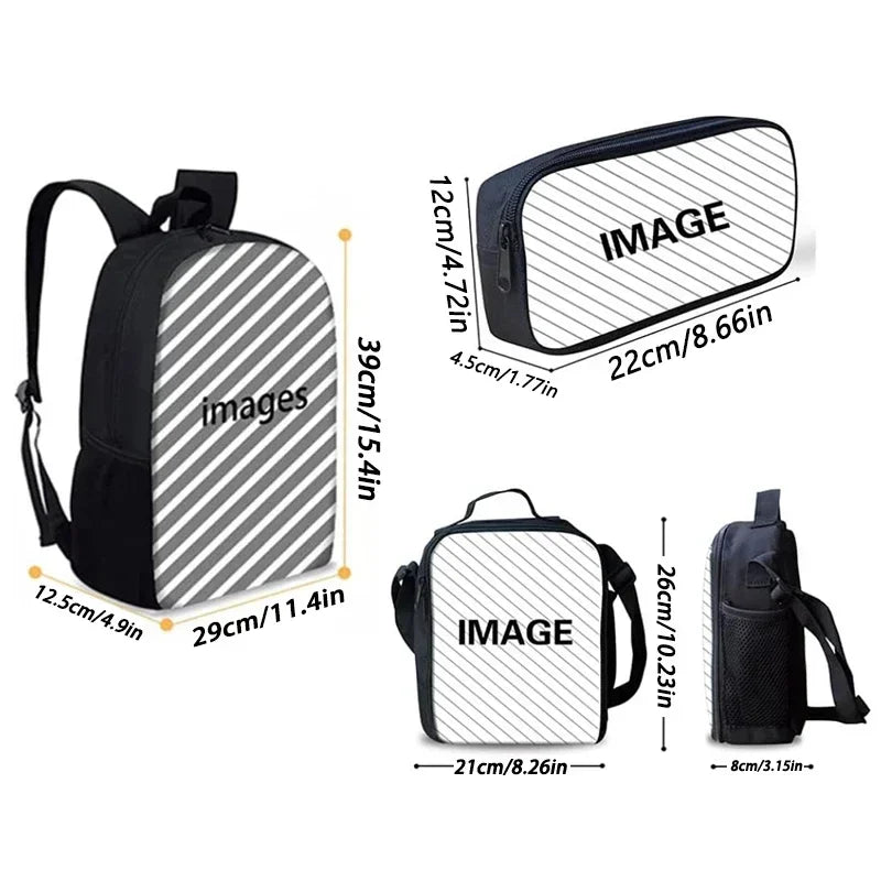 HeroPack Kids Backpack Set with Lunch and Pencil Case ATHLEXES