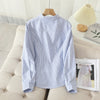 Autumn Chic Striped Cotton Oxford Shirt ATHLEXES