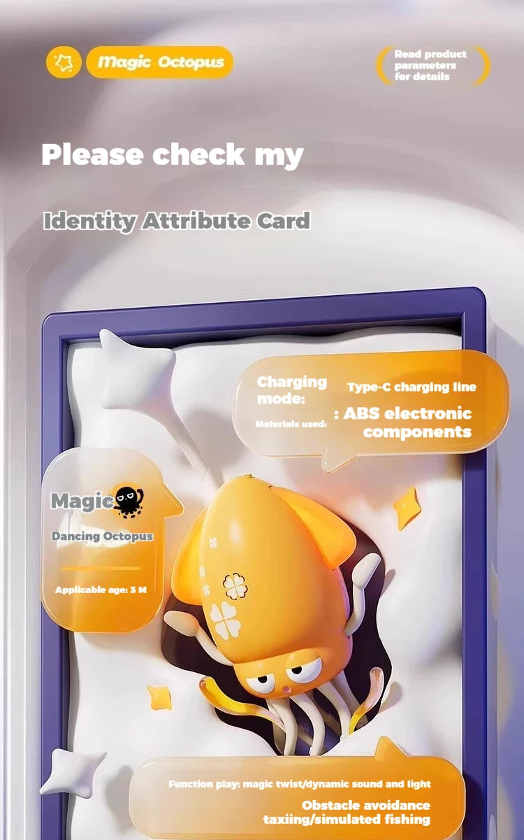Interactive Dancing Octopus Educational Toy ATHLEXES