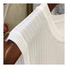 Summer Knit O-Neck Sleeveless Casual Top ATHLEXES